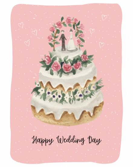 cake with floral toppings