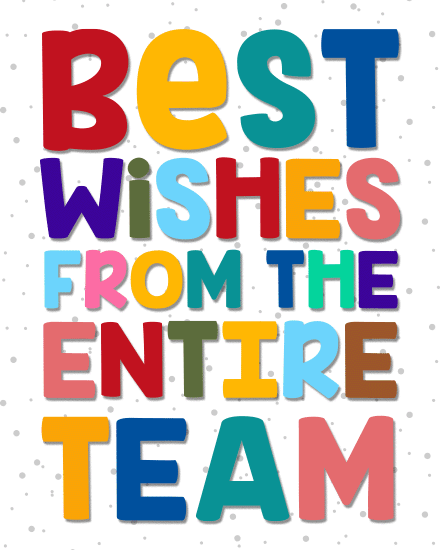 colorful team best wishes colorful team best wishes