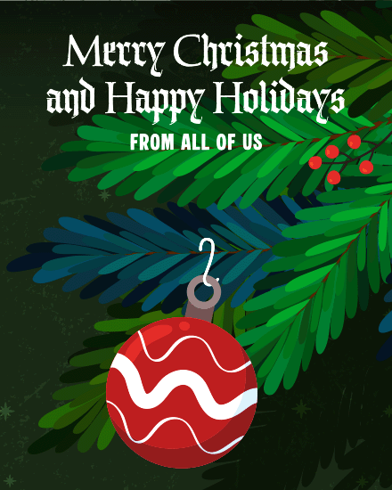 Holiday Pine Ornament