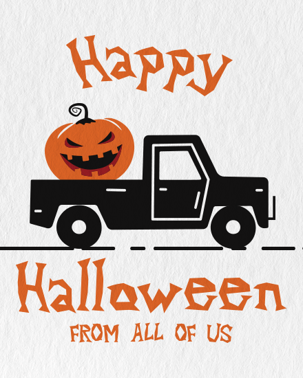 Pickup Pumpkin Silhouette