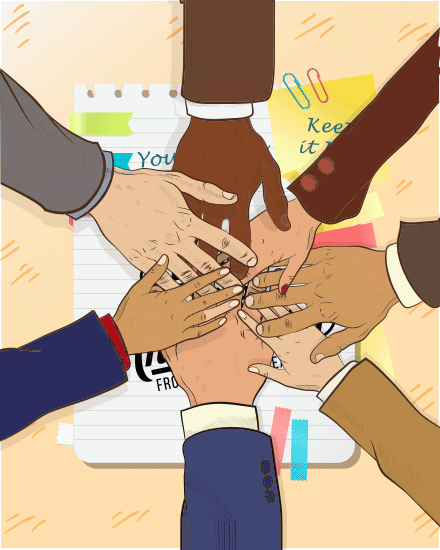 Diverse Team Huddle Diverse Team Huddle